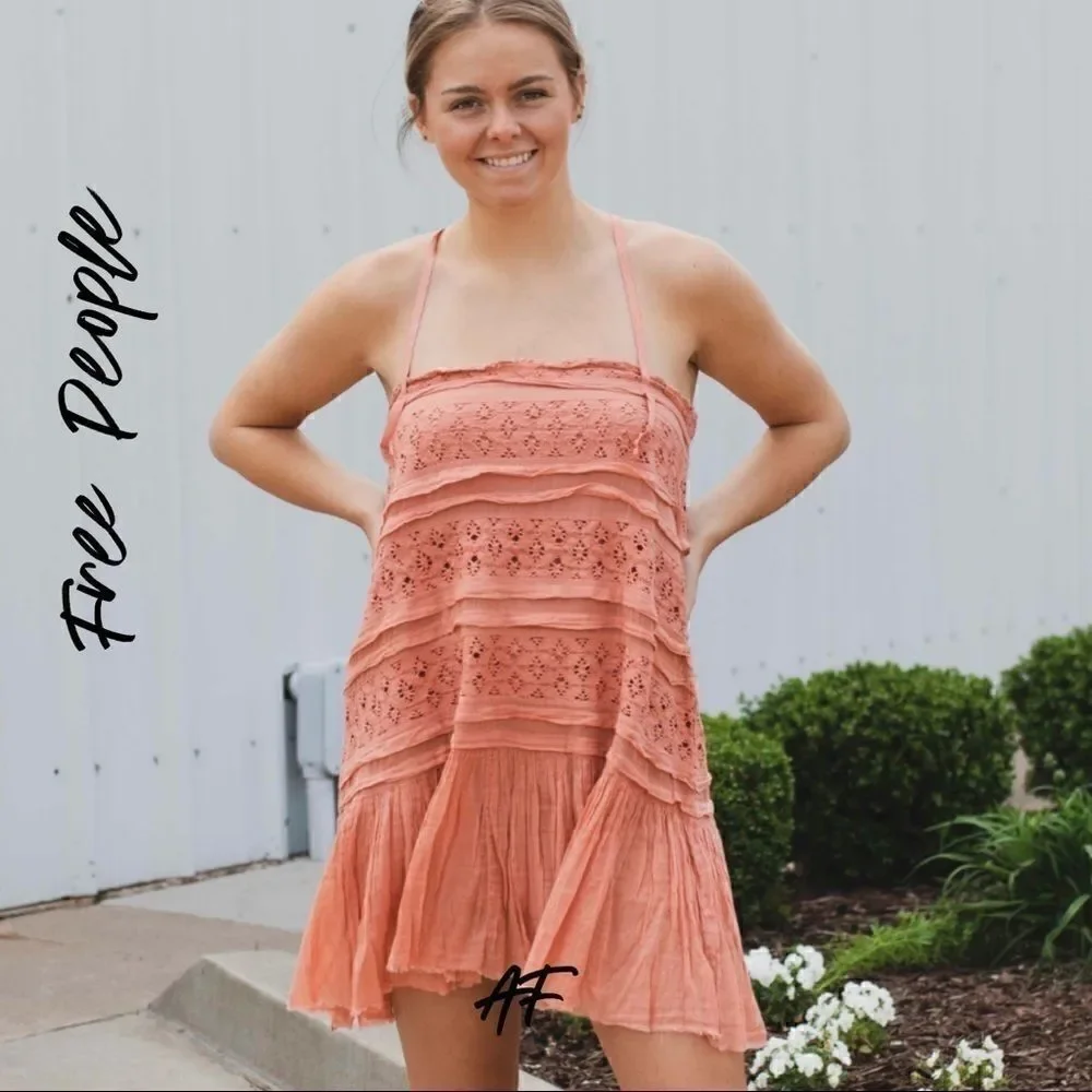 FREE PEOPLE SHAILEE SWING DRESS ROSE